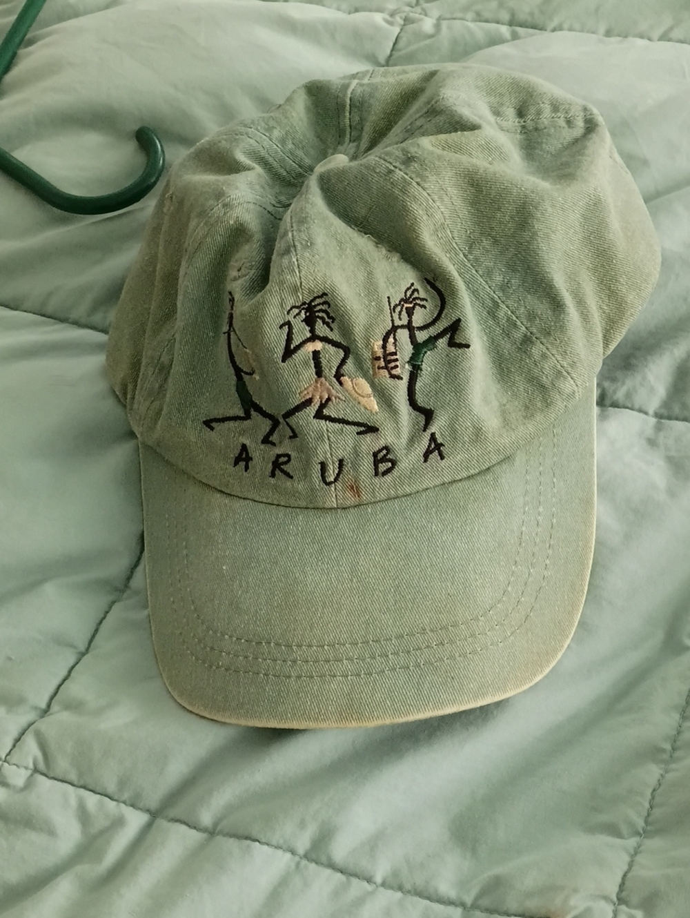 Light Green Aruba Embroidered Cap